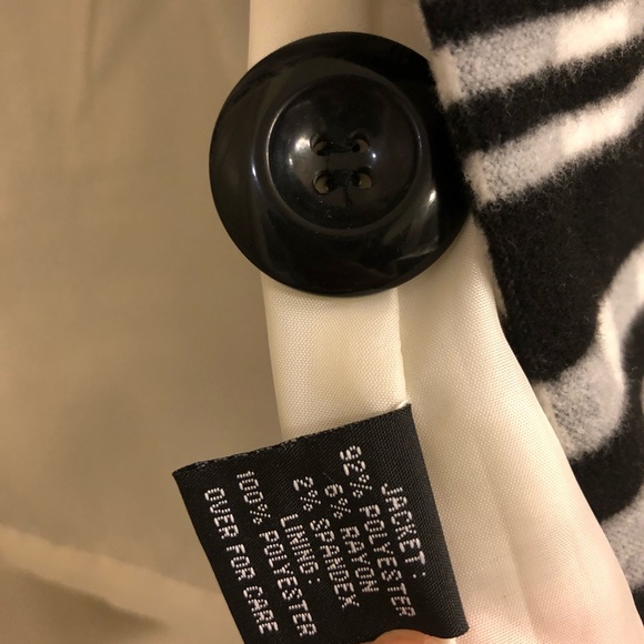 BCX Classy Plaid Fit Flare Pea Coat Jacket - Picture 5 of 5